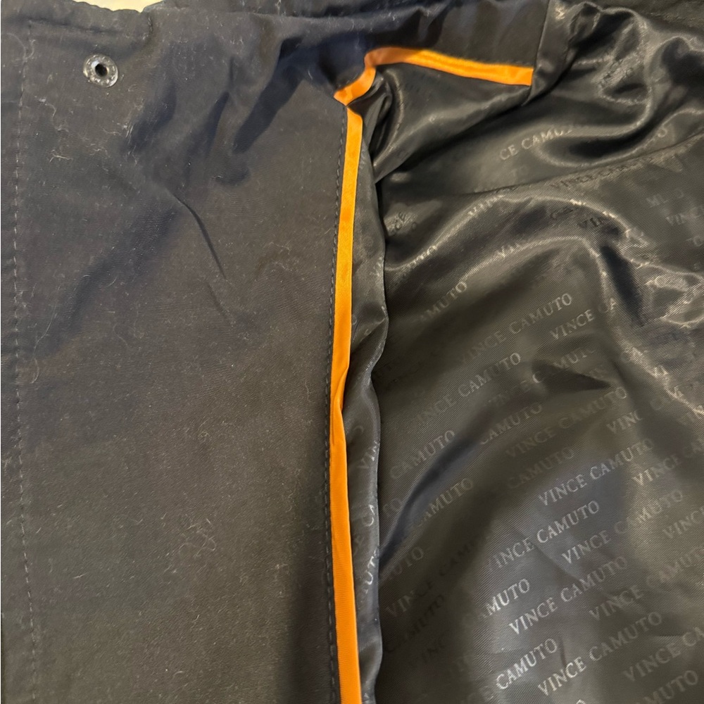 Vince Camuto Men's Navy Trench Coat - Picture 3 of 4